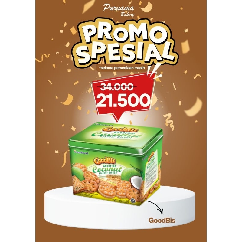 

PROMO SPESIAL//GOODBIS COCONUT ASSORTED 350g