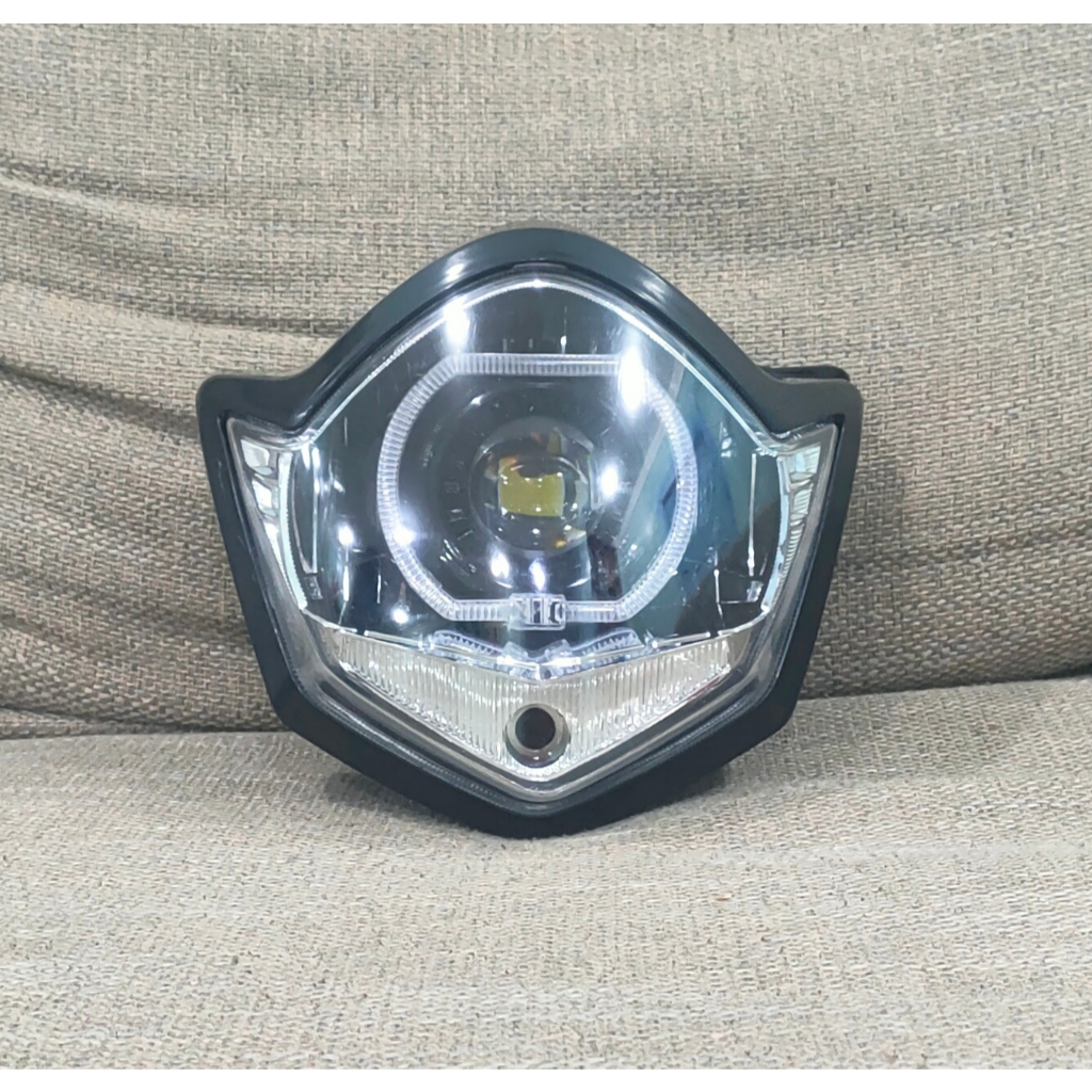 LAMPU DEPAN REVEKTOR BILED MOTOR VIXION NEW MIKA BENING MODEL OVAL