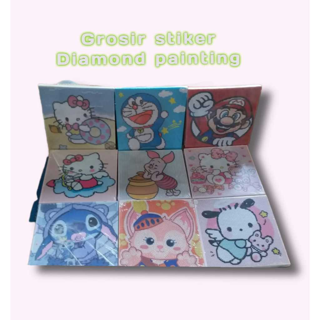 

Stiker Diamond Painting ukuran 20cm stiker DIY Anime Princess Edition