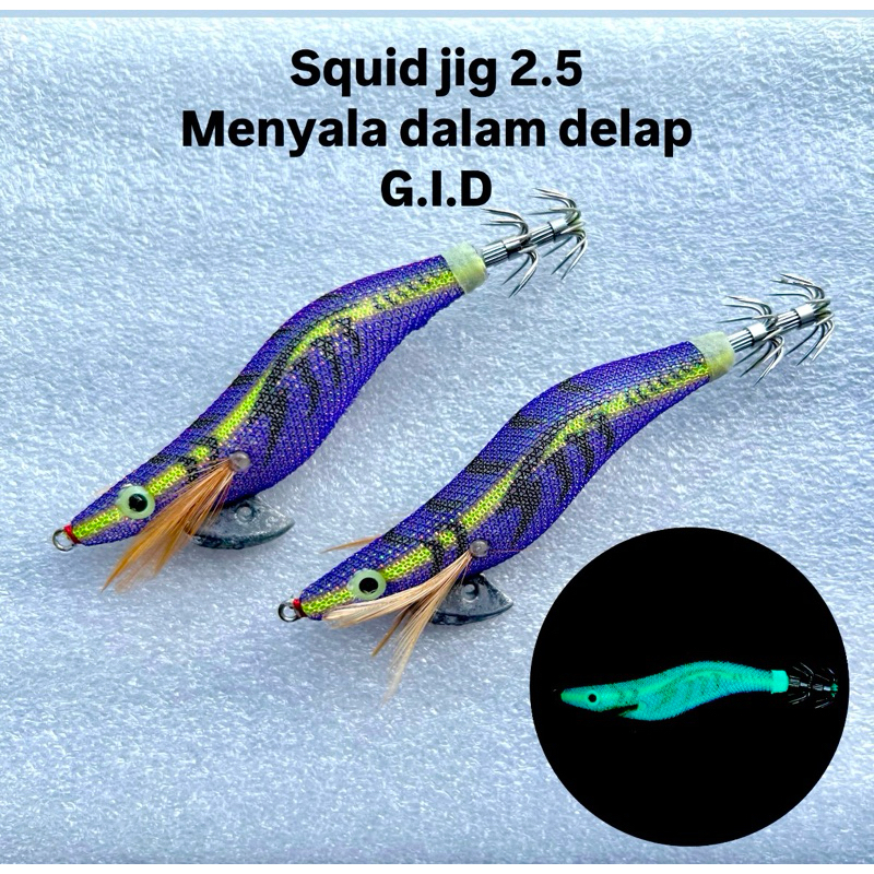 LAZARUS-umpan cumi squid jig menyala/GID