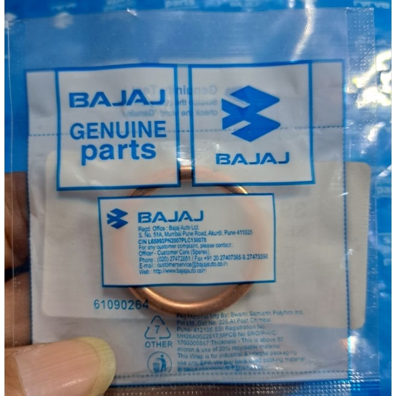 Paking Knalpot Pulsar Xcd125 dan Pulsar 135 Ls Original