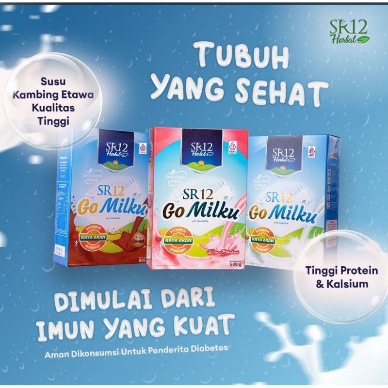 

susu kambing go milku etawa sr12 , 200gr