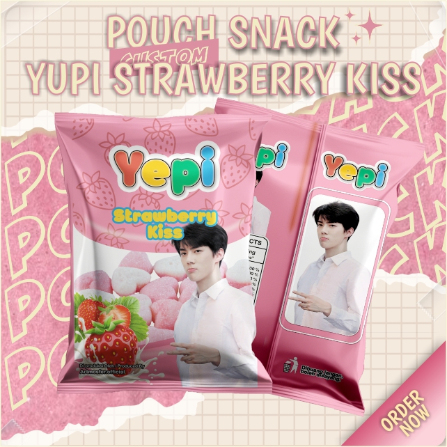 

Snack Pouch Jumbo Custom Yupi Strawberry Kiss