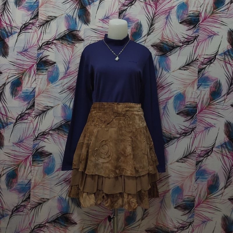 Kaos Kerah Wanita Ungu Polos (95)