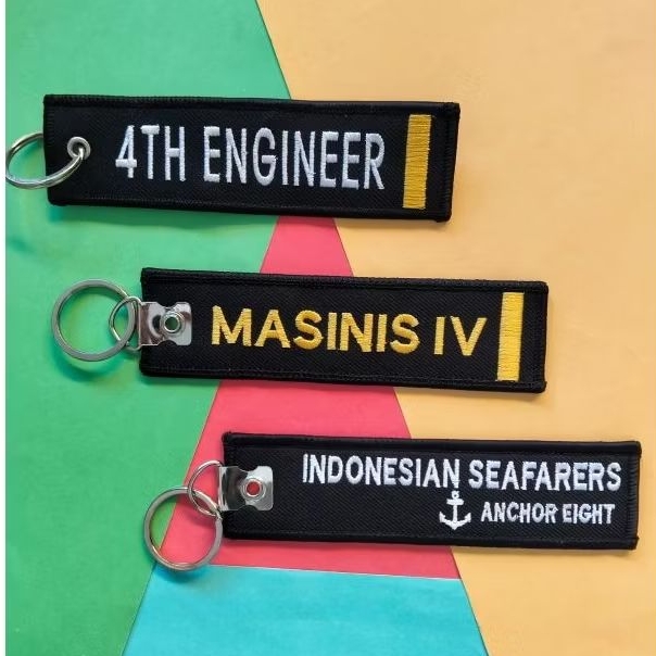 Gantungan Kunci 4TH ENGINEER / MASINIS 4 Gantungan Pelayaran Gantungan Kunci Mobil Tehnik Pelaut