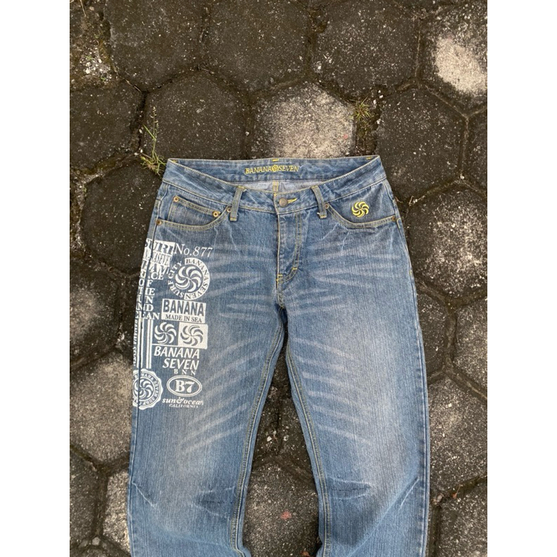 Jeans Fading Banana Seven Printed (not evisu)