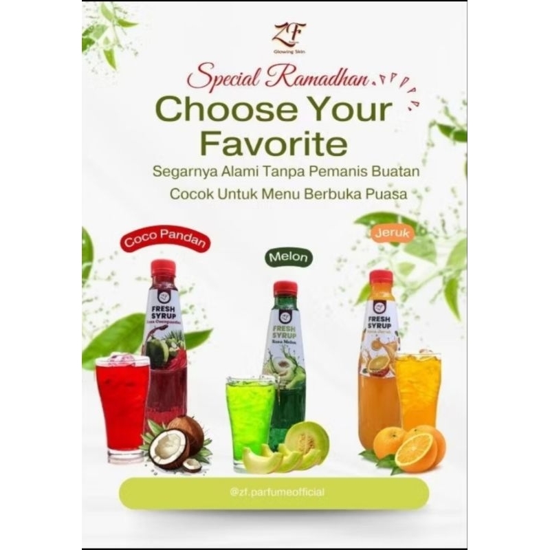 

Syrup ZF viral manis syeger bisa untuk campuran es kuwut es buah dll