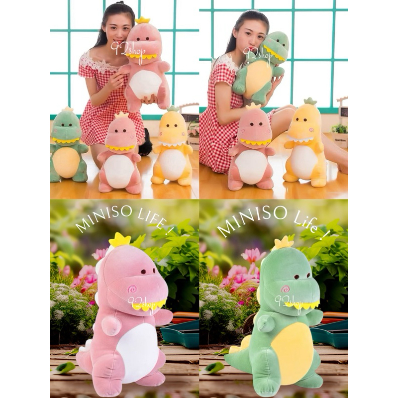 Boneka dinosaurus original MINISO Life | boneka dino MINISO soft plushie