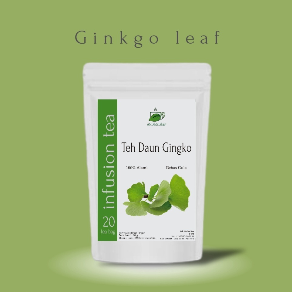 

GINKGO LEAF TEA / TEH GINKGO Biloba "20 tea bag _teh herbal infusion