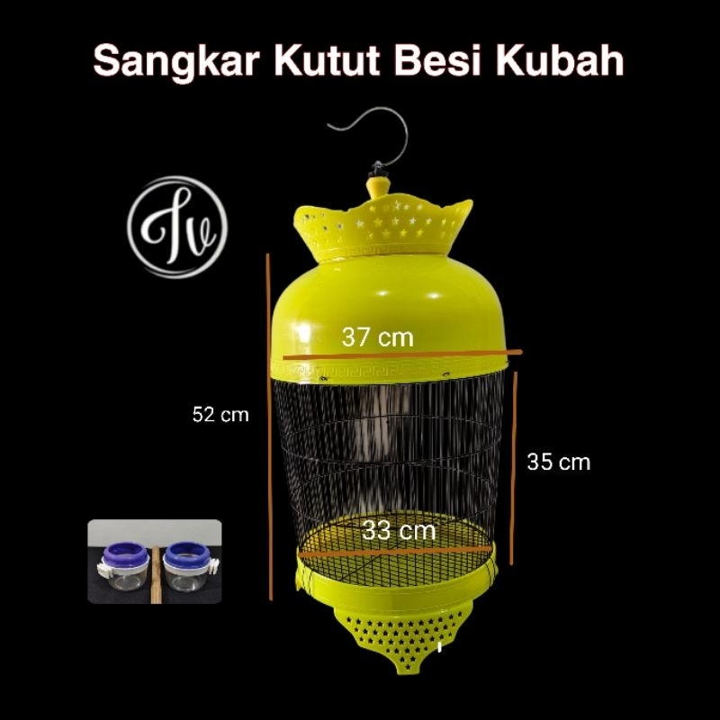Sangkar Kutut besi Kubah
