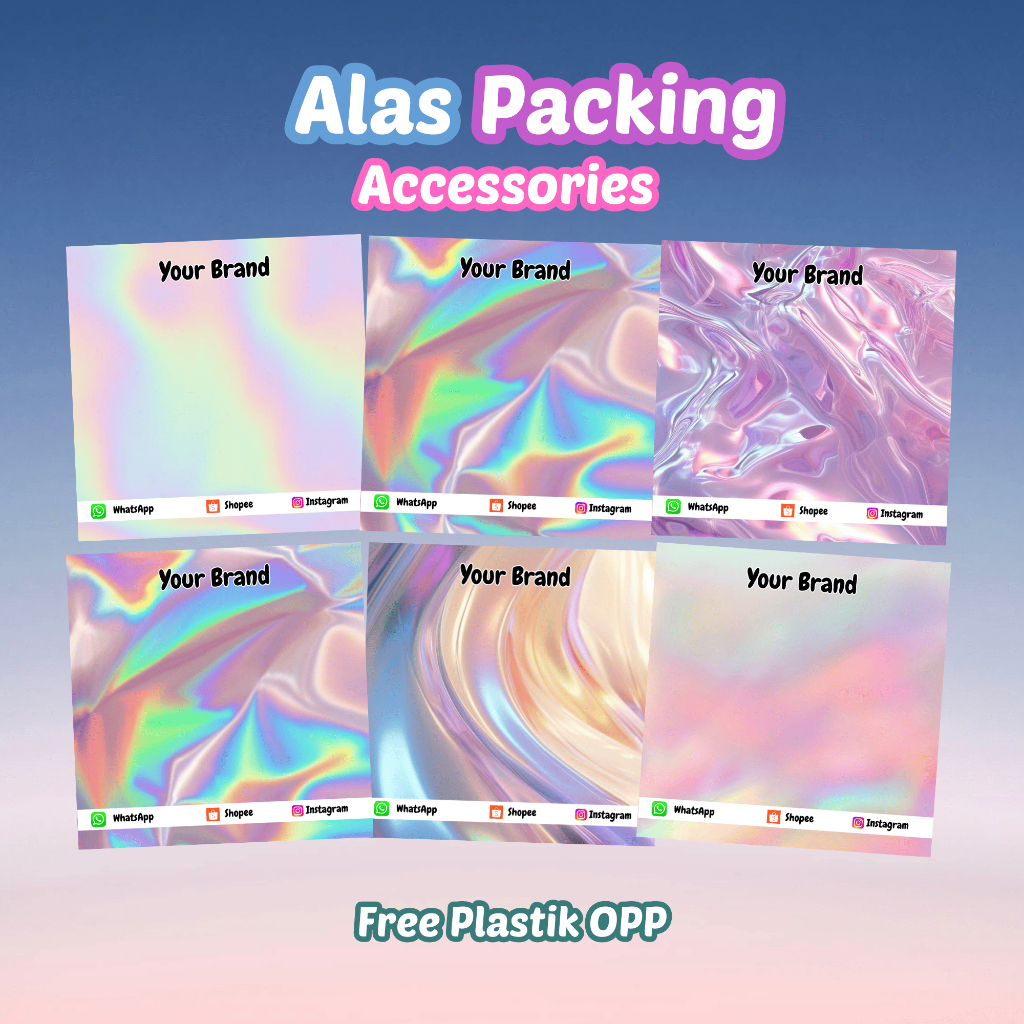 

Alas Packing Hologram | Alas Packaging | Alas Packing Gelang | Alas Packing Cincin | Kertas Aksesoris | Cute Paper | FREE PLASTIK Part 03