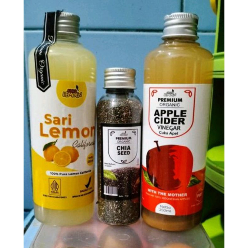

Paket Diet 3 in 1 Sari Lemon, Cuka Aple, dan Siaseed