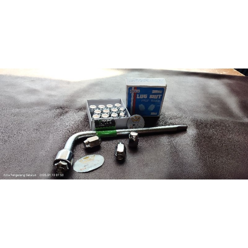 KUNCI RODA 21MM + MUR RODA DERAT KASAR 1.5 KASAR  KIJANG ZEBRA L300
