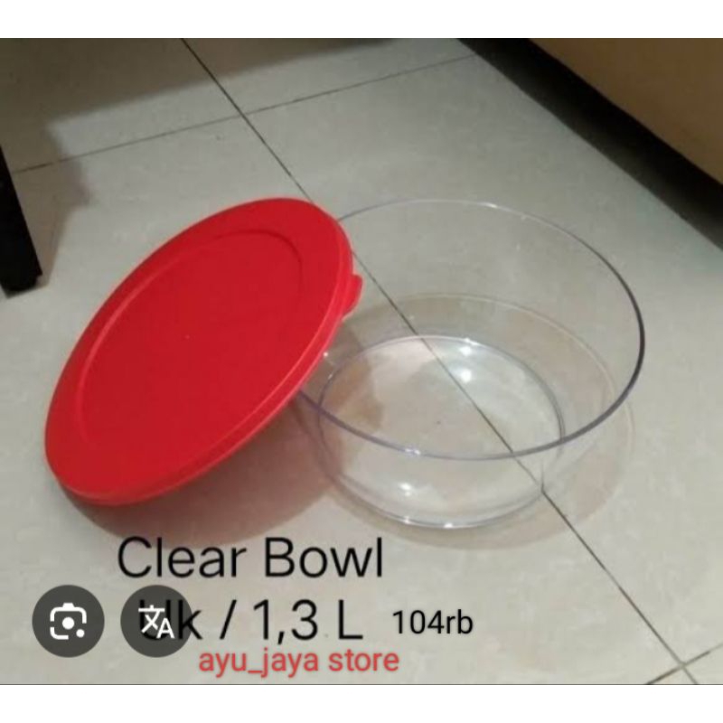 Tupperware Clear Bowl 1,3liter