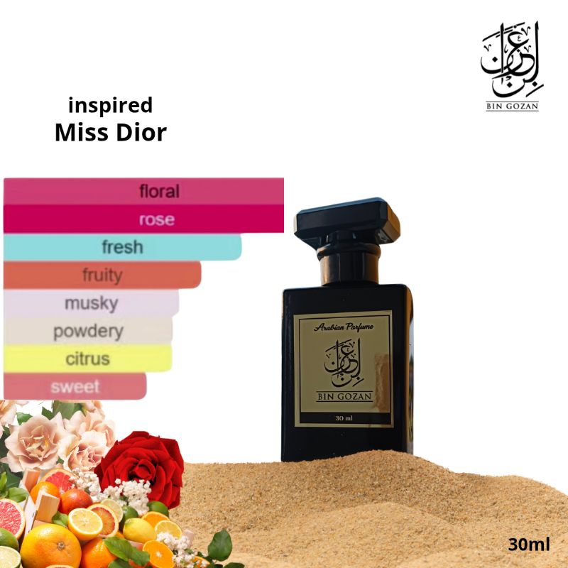 Parfum bingozan - inspired Miss dior - parfum 30ml original - free 2 botol
