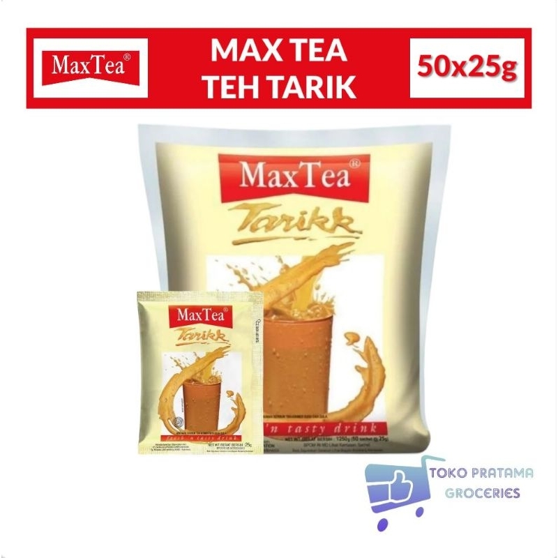

MAX TEA TEH TARIK BAG 50x25g ISI 5 RENCENG