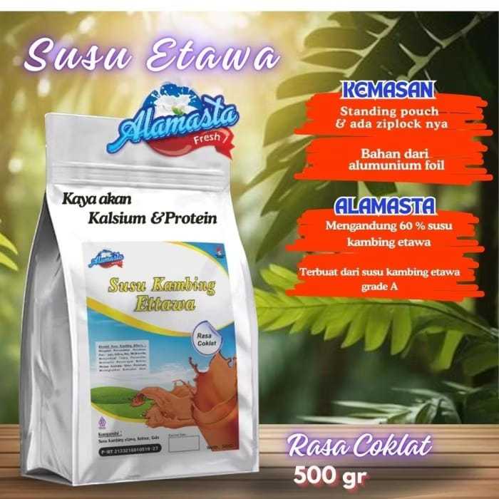 

susu kambing etawa ALAMASTA rasa coklat 500gr penambah kalsium tulang