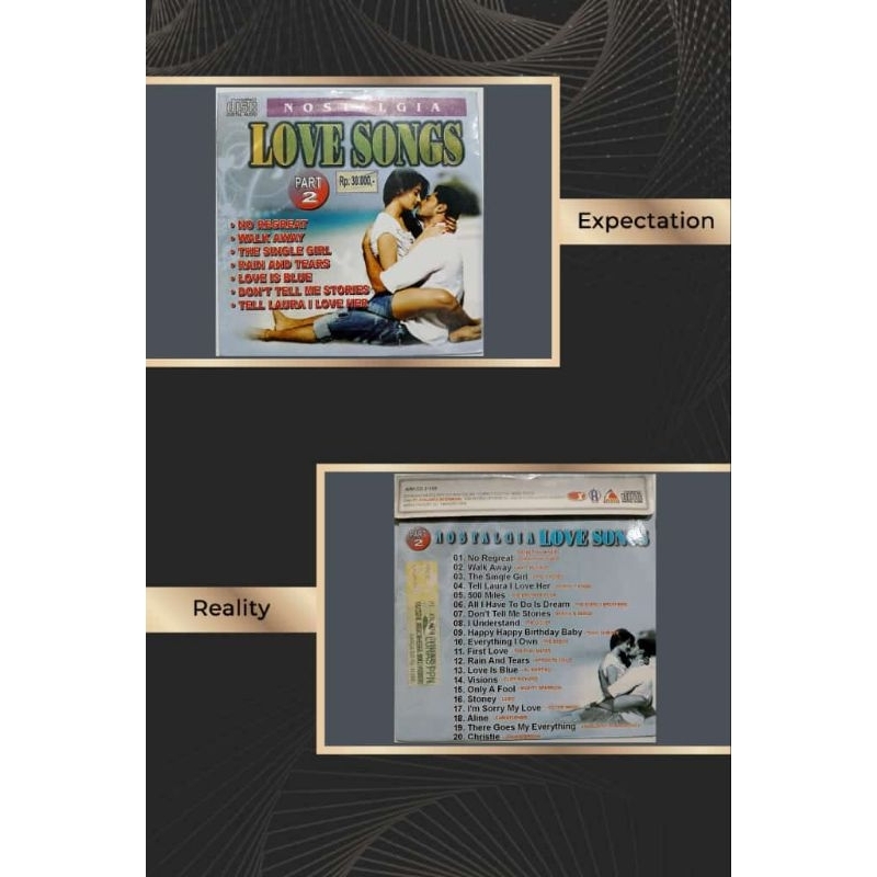 CD audio golden love songs part 2