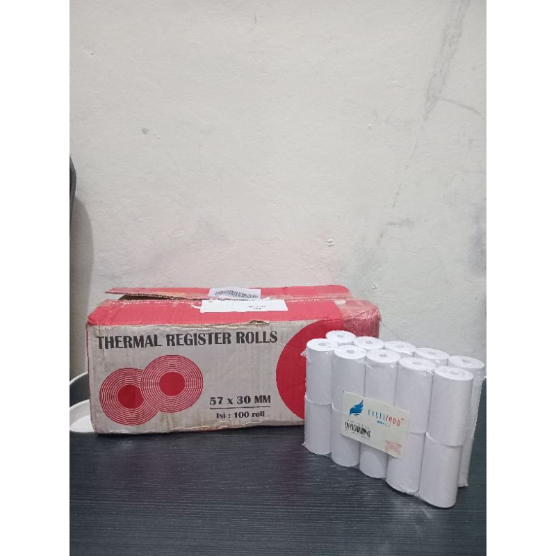 

Kertas Thermal Register Rolls Excelindo 100 roll