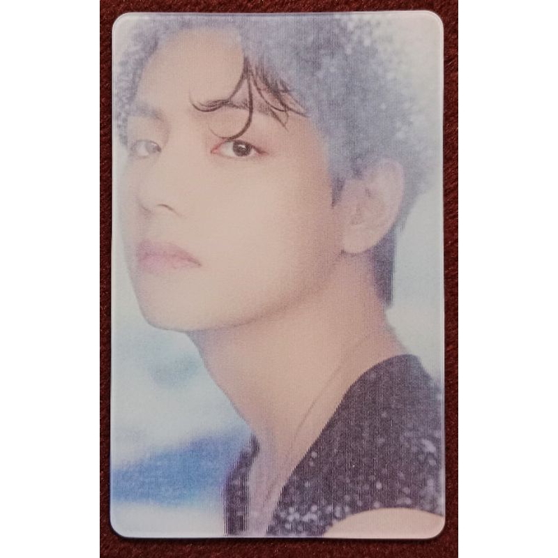 OFFICIAL PC LENTICULAR V BTS, PHOTOCARD LENTICULAR KIM TAEHYUNG BTS