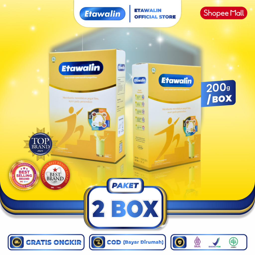 

Paket 2 Box Etawalin - Susu Etawa 100% Alami Tanpa Efek Samping