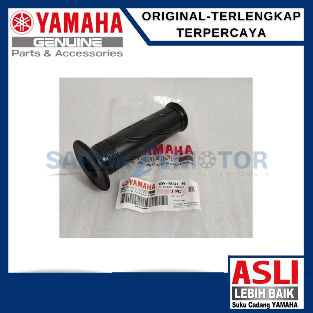 GRIP (LEFT) 1DY1 HAND GRIP KIRI JUPITER MX KING ORIGINAL YAMAHA (1DY-F6241-00)