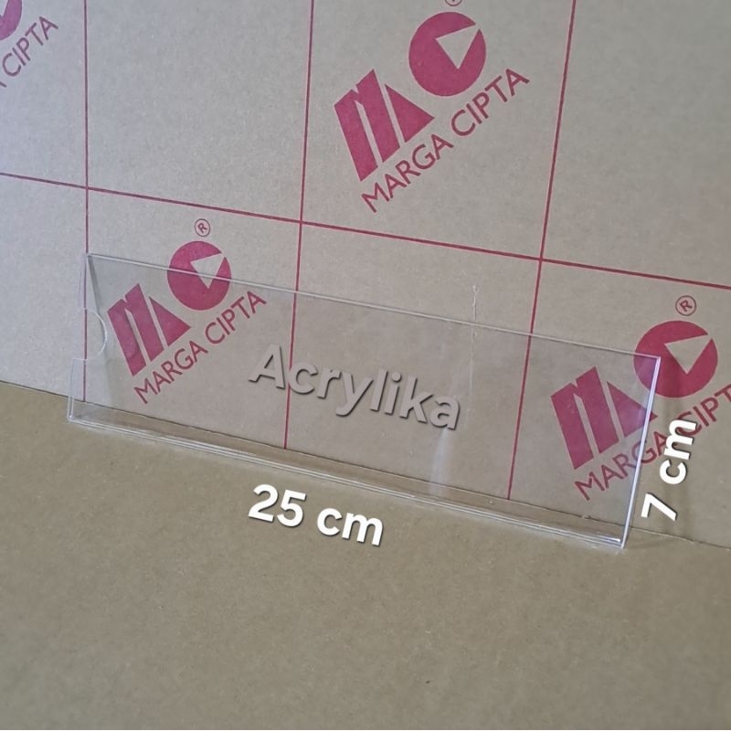 

Papan nama tempel akrilik uk 25x7