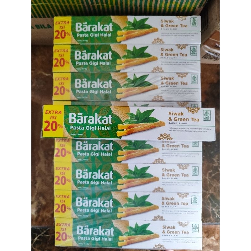 Barakat PASTA GIGI SIWAK 75 GR]Barakat Pasta Gigi Siwak Halal 75 GR + 15gr