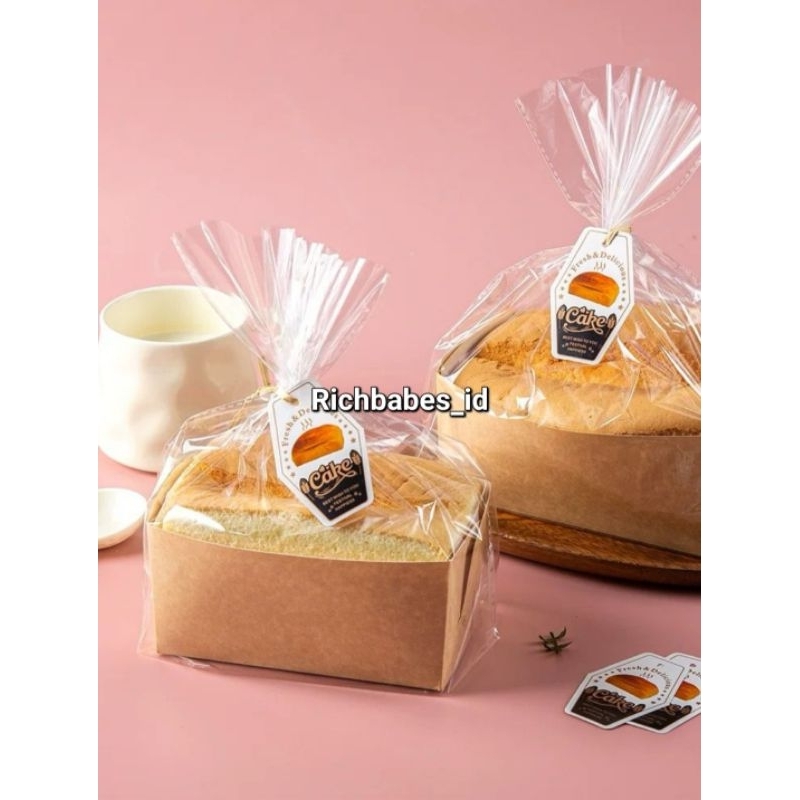 10Pcs Paket lengkap Wadah Chiffon Paper Cake Panggang Tray Chiffon Kertas Loyang Bisa Masuk Oven Foo
