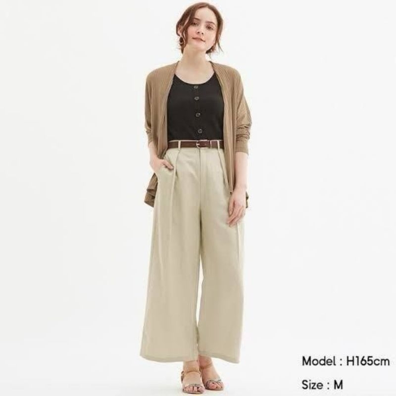 GU UNIQLO WIDE LONG PANTS