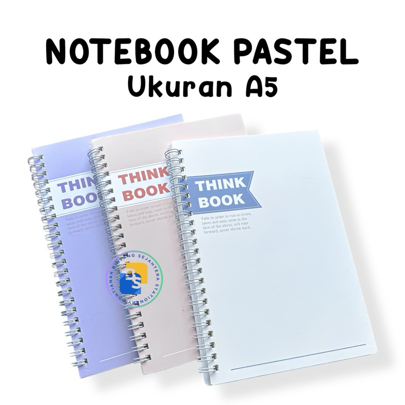 

Notebook Pastel Spiral Ukuran A5