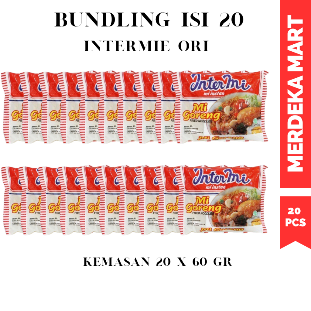 

(20 PCS) MIE INTERMIE DAN EKOMIE GORENG ORI PEDAS MIX