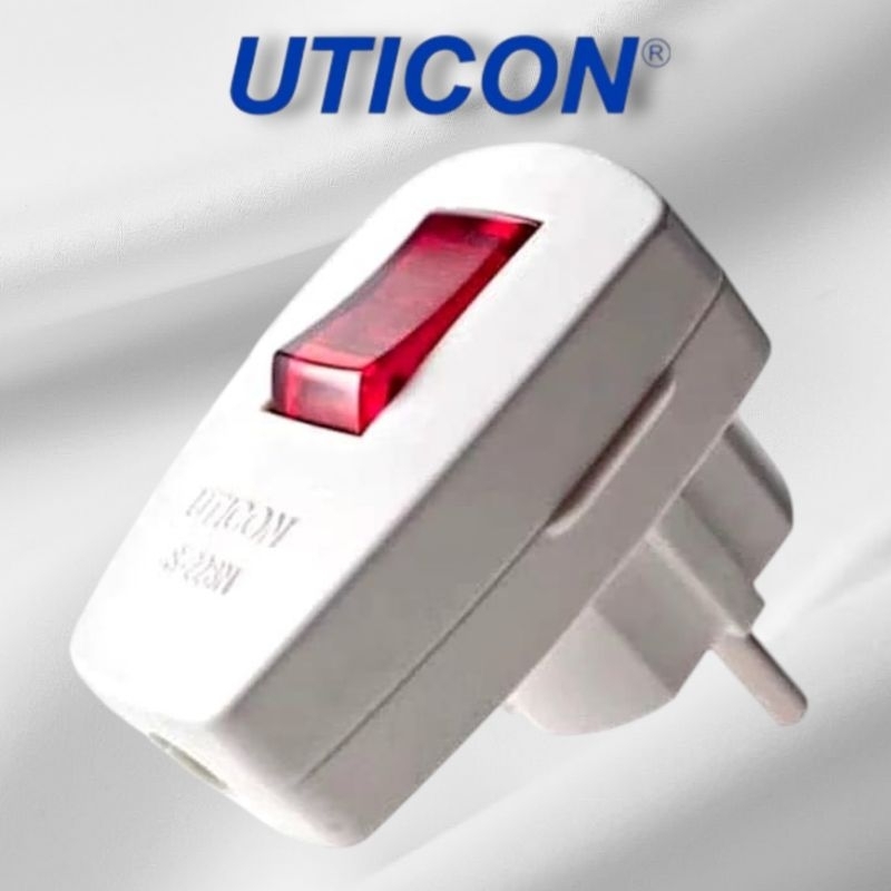 UTICON S-228N STEKER SAKLAR LAMPU COLOKAN SAKLAR UTICON S228N S 228N