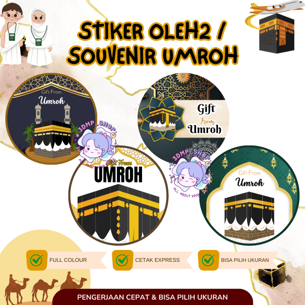 

STIKER CUTTING A3+ LABEL OLEH OLEH SOUVENIR UMROH HAJI
