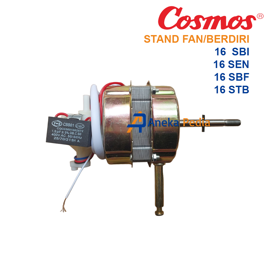 DINAMO COSMOS 16SBI 16SEN 16SBF 16STB STAND Mesin Motor Kipas Angin Berdiri Duduk 16 INCH 16 SBI SEN