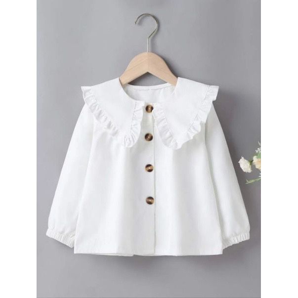 [PRELOVED] Blouse / Kemeja Korean Style Putih Anak Perempuan 5-7 tahun