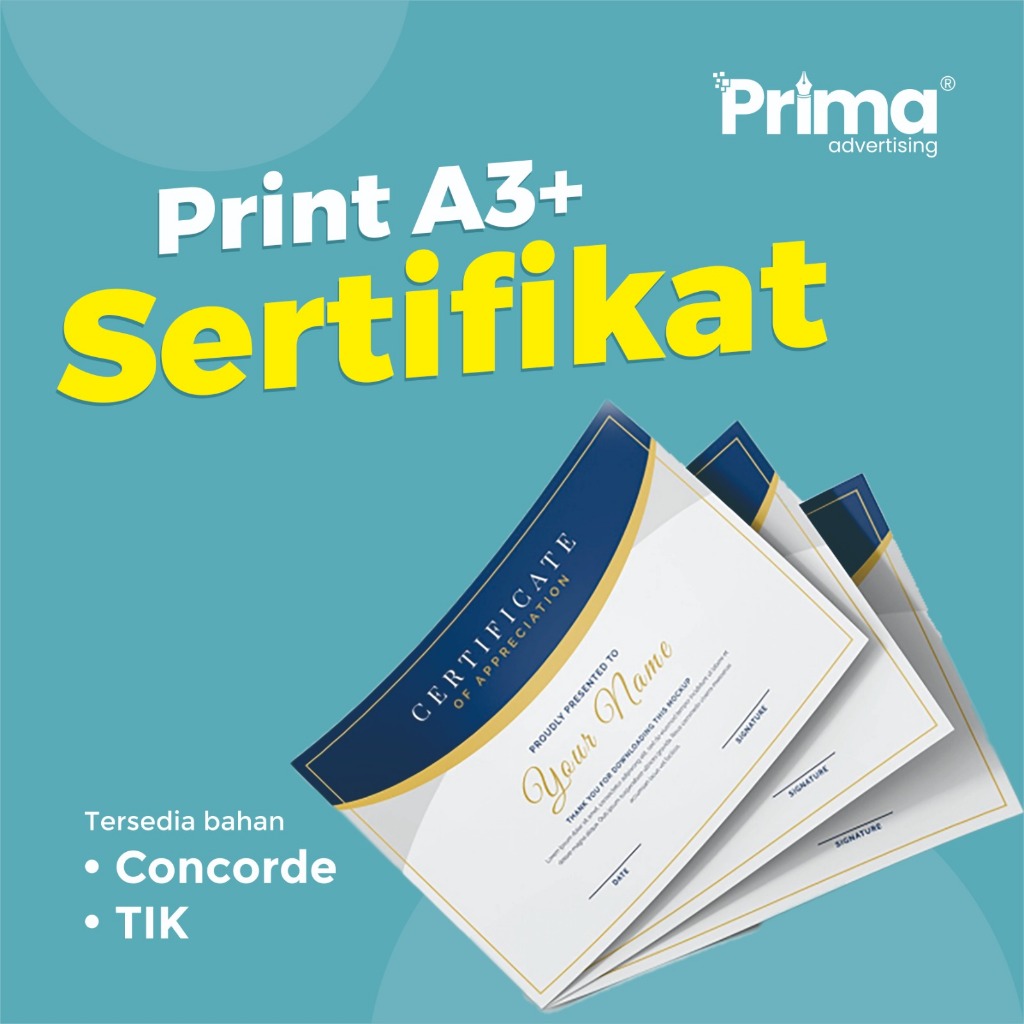 

Cetak Sertifikat Piagam Penghargaan