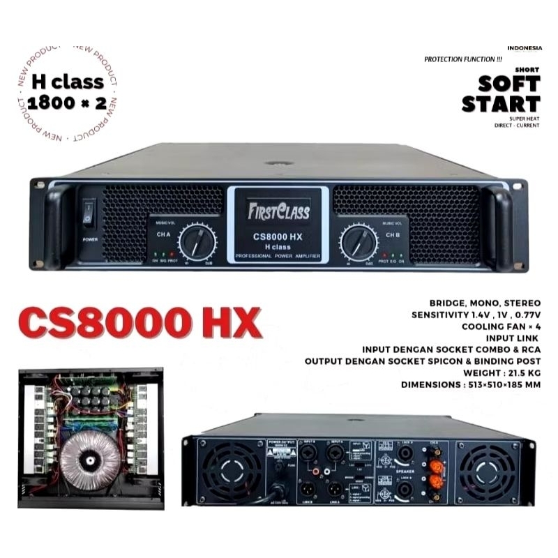 Power amplifier FIRSTCLASS CS8000 HX / power firstClass cs8000 hx