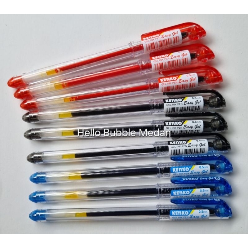 

< BUY 2 GET 1 FREE > Pulpen Kenko Easy Gel 0.5mm Smooth Writing Needle Tip