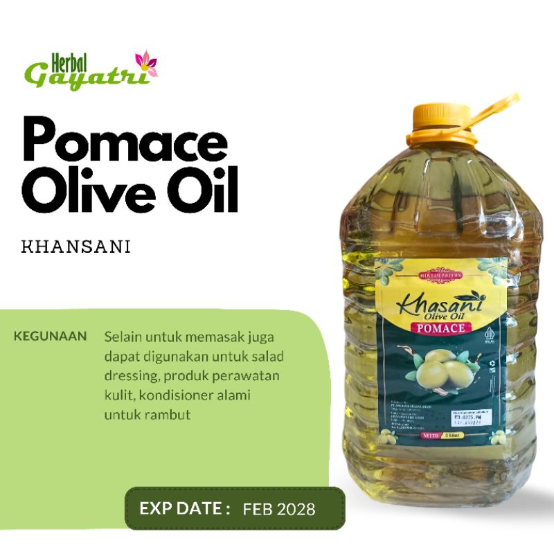 

Minyak Zaitun Pomace Olive Oil 5 Liter