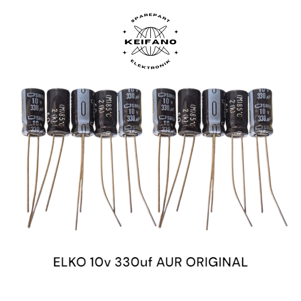 ELKO 10v 330uf / ELCO 330uf 10v AUR ORIGINAL