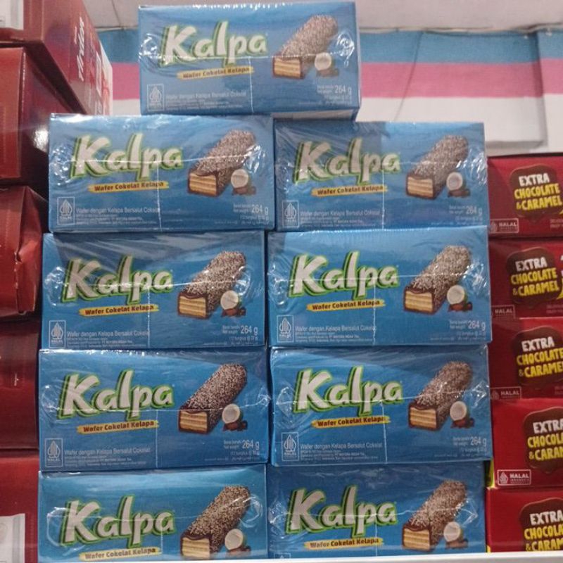 

kalpa wafer chocolate kelapa isi 12 pcs