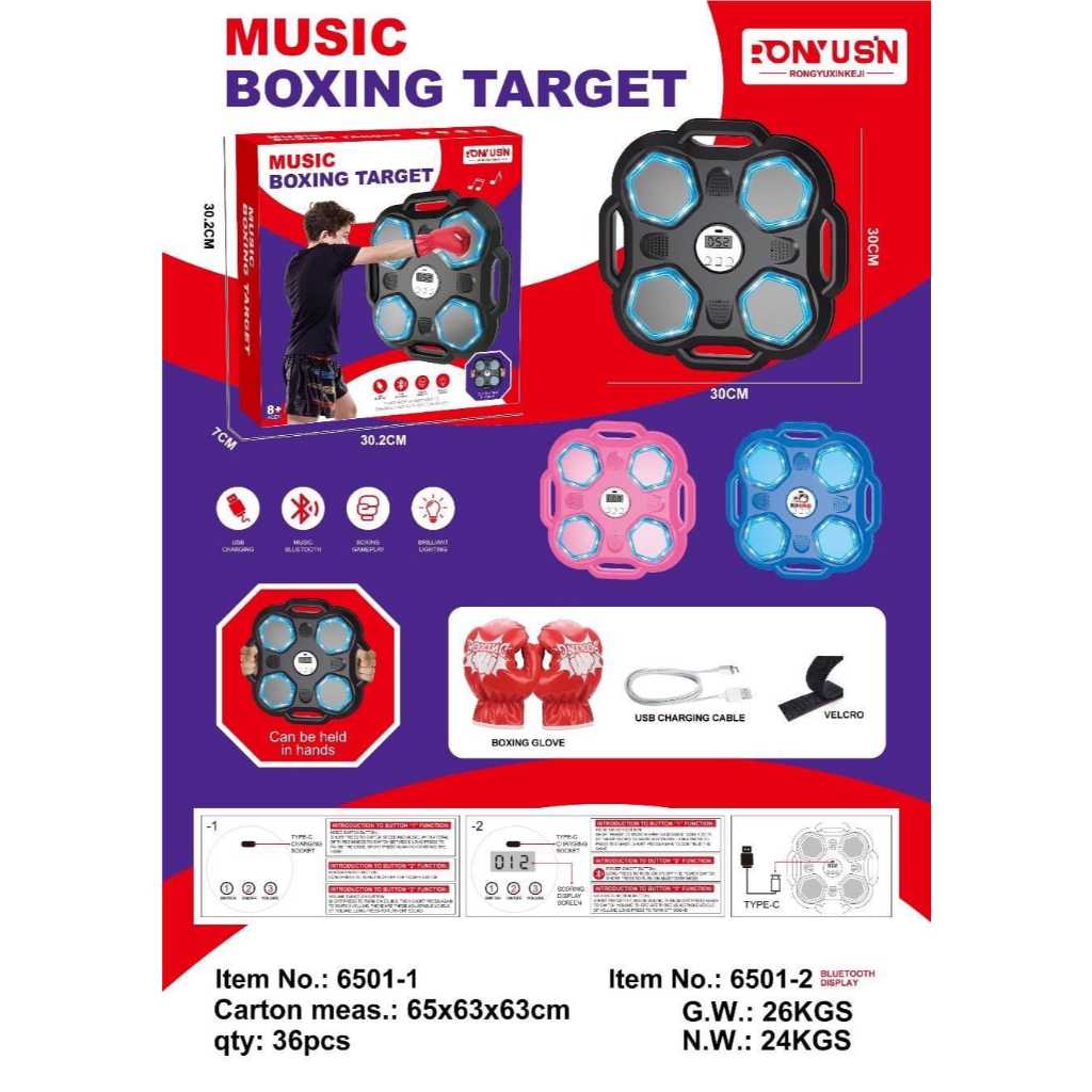 Music Boxing Machine / Samsak tinju Anak / Samsak Anak Laki Laki / Sarung Tinju Anak Anak / Sarung T