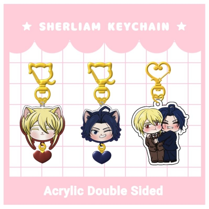 (PRE-ORDER) KEYCHAIN SHERLIAM, WILLIAM JAMES MORIARTY, SHERLOCK HOLMES, MORIARTY THE PATRIOT