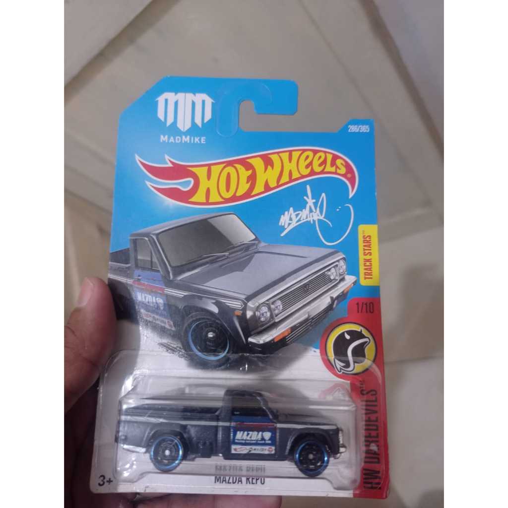 Hotwheels jdm jaoan mazda repu pickup mad mike first edition biru