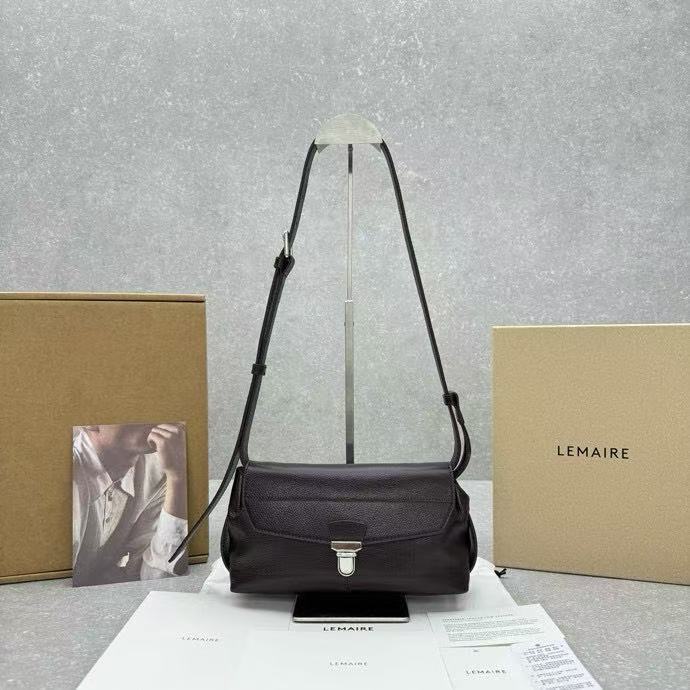 Lemaire Cross Shoulder Bag Eggplant 8801