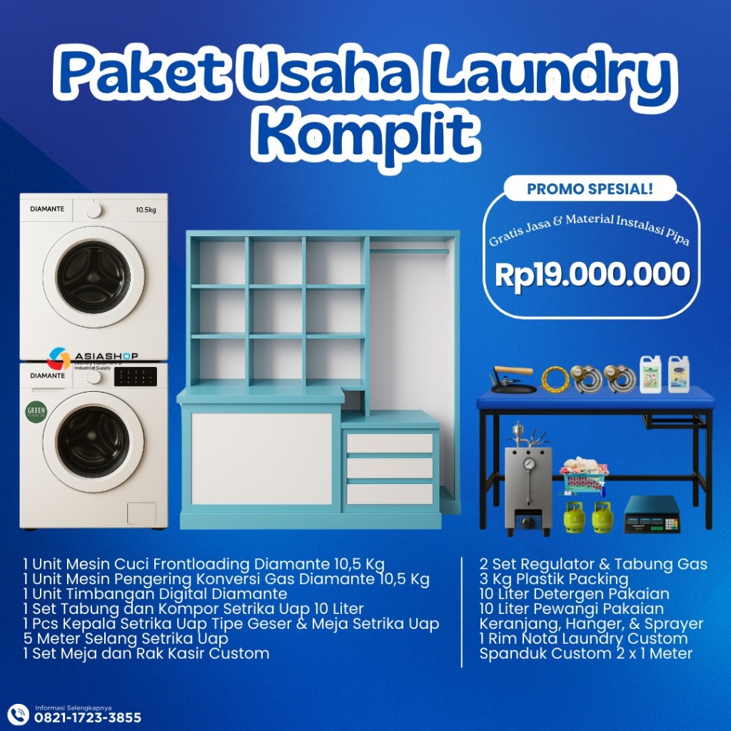 Paket Usaha Laundry Pemula – Hemat & Lengkap
