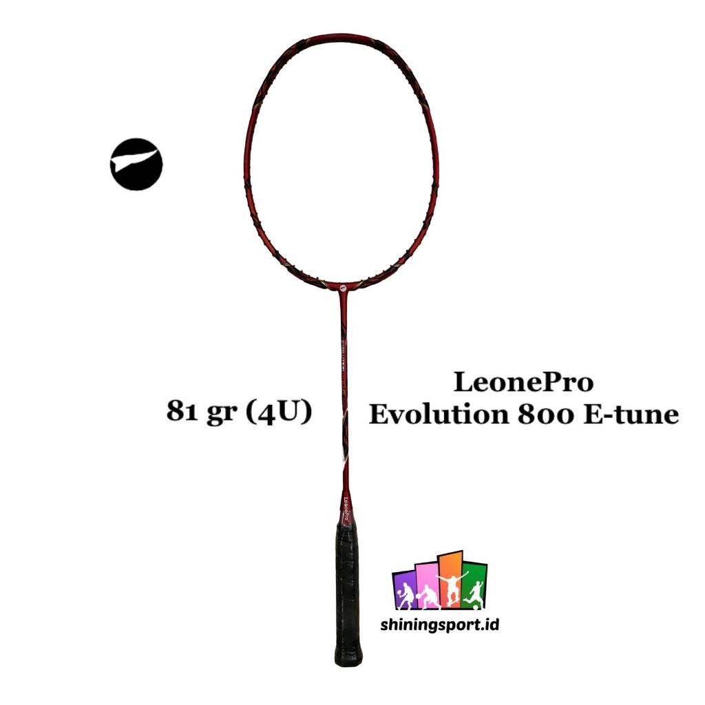 Raket Badminton LeonePro By Pro Ace Evolution 800 E-tune (+ FREE TOWEL GRIP 2 PCS)