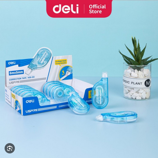 

Tipe-X Correction Tape Deli USPIRE 6mx5mm - H08 Deli Tipe X