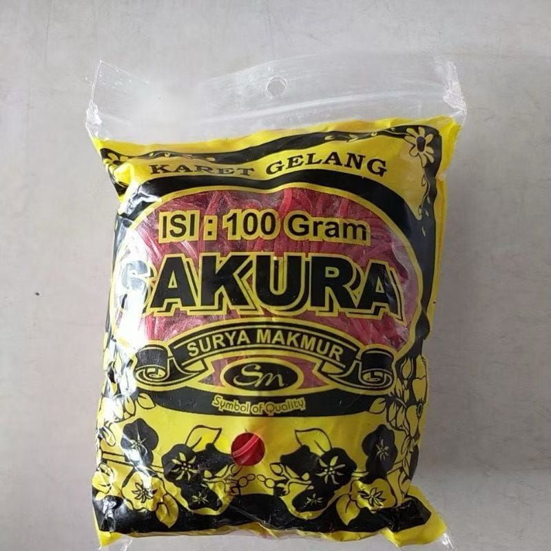 

Karet Gelang Sakura Merah 11 mm 100 gram